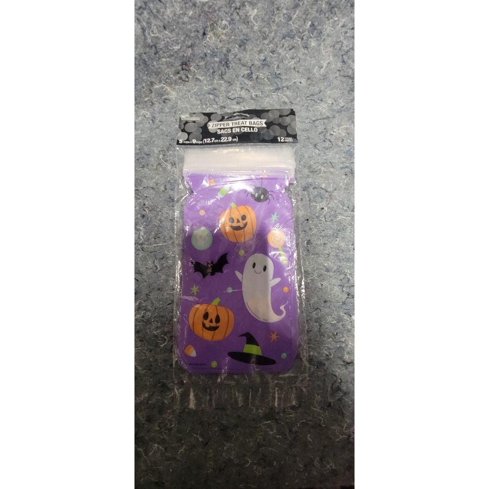 Halloween‎ 2025 Zipper Treat Bags 12 per bag